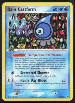 #2 Rain Castform 23/101 Hidden Legends 2004 Reverse Holo Rare Pokemon Card - Image 1