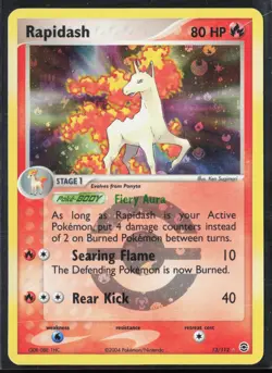 Rapidash 13/112 EX FireRed LeafGreen FRLG 2004 Reverse Holo Rare Pokemon Card - Image 1