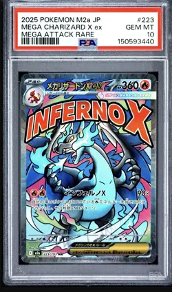 PSA 10 Mega Charizard X 223/193 MA M2A Mega Dream ex Japanese Pokemon Card - Image 1