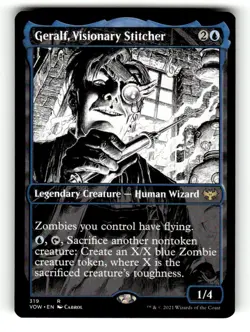 Geralf, Visionary Stitcher (Showcase) Innistrad: Crimson Vow 319 Near Mint - Image 1