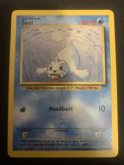 Pokemon TCG Seel Base Set 41/102 Regular Unlimited Uncommon Nm - Image 1