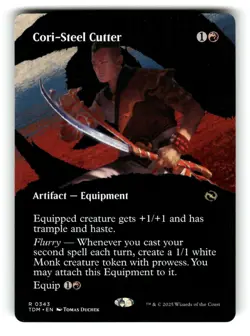 Cori-Steel Cutter (Borderless) Tarkir: Dragonstorm 343 Near Mint - Image 1