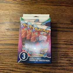 Pokemon Scarlet & Violet Paradox Rift Booster Hanger Box 3 Pack - Image 1