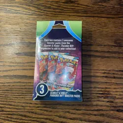 Pokemon Scarlet & Violet Paradox Rift Booster Hanger Box 3 Pack - Image 2