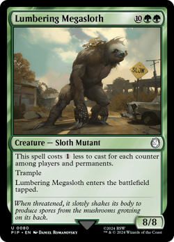 Lumbering Megasloth #80 | Near Mint | Fallout Magic MTG - Image 1