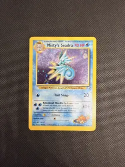 Pokemon TCG Misty's Seadra Prerelease Card 9/132 Gym Heroes Series MP - Image 1