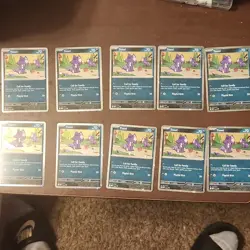 Pokemon TCG Toxel 078 Cosmic Holo Promo Lot of 10 English - Image 1