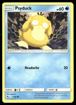 Psyduck 11/68 Common Hidden Fates Pokemon LP - Image 1