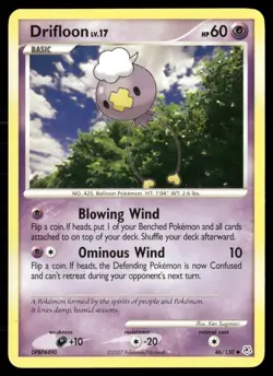 Drifloon 46/130 Uncommon Diamond & Pearl Pokemon MP - Image 1