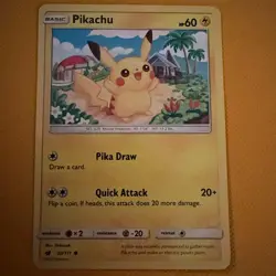 Pokemon TCG Pikachu 30/111 SM Crimson Invasion Basic Lightning English Card - Image 2