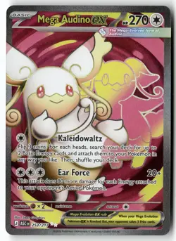 MEGA AUDINO EX 253/217 ULTRA RARE ASCENDED HEROES POKEMON HOLO NEAR MINT - Image 1