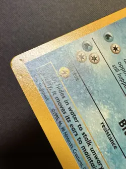 Gold W Wartortle 63/130 Base Set 2 WoTC Magazine Promo Pokemon Card Rare LP + - Image 5