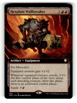 Hexplate Wallbreaker (Extended Art) Commander: Phyrexia: All Will Be One 52 NM - Image 1