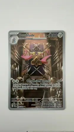 DOUBLADE 098/088 HOLO ILLUSTRATION RARE PERFECT ORDER POKEMON NEAR MINT - Image 1