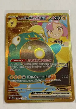 Pokemon TCG Iono's Bellibolt EX Holo Card 188/159 Sv09: Journey Together - Image 1