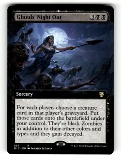 Ghouls' Night Out (Extended Art) Commander: Innistrad: Midnight Hunt 57 NM - Image 1