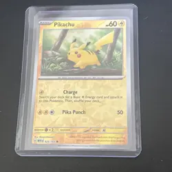 Pikachu 025/165 Reverse Holo NM Pokemon Card Scarlet & Violet 151 - Image 3