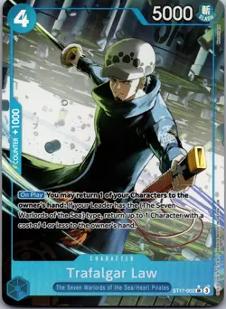 Trafalgar Law (Alternate Art) ST17-002 -The Best- Vol. 2 One Piece Foil NM - Image 1