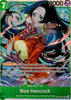 BOA HANCOCK OP16-032 SUPER RARE THE TIME OF BATTLE ONE PIECE FOIL NEAR MINT - Image 1