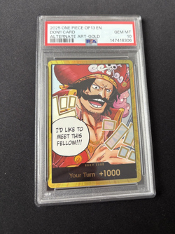 Gol.D.Roger Gold DON!! PSA 10 One Piece OP13 Carrying on his Will - Image 1