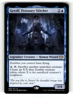 Geralf, Visionary Stitcher Innistrad: Crimson Vow 61 Near Mint - Image 1