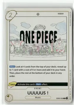 UUUUUS! EB02-058 Foil One Piece Game Anime 25th Collection Collectible Card - Image 1