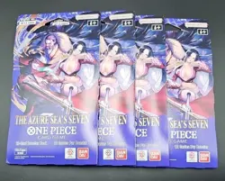 One Piece OP-14 x4 & OP-15 x4 Booster Pack Bundle SEALED 🔥 TCG Azure Kamis - Image 5