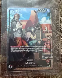 Bandai Shanks One Piece PSA Magazine Promo Sealed OP09-001 Leader Foil 5000 Eng - Image 3