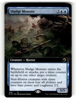 Sludge Monster (Extended Art) Innistrad: Midnight Hunt 340 Near Mint - Image 1