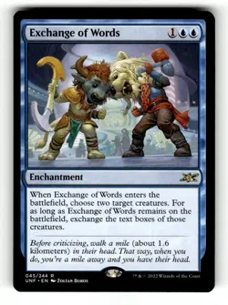 Exchange of Words Unfinity 45 Near Mint - Image 1