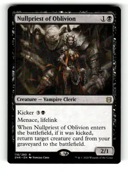 Nullpriest of Oblivion Zendikar Rising 118 Near Mint - Image 1