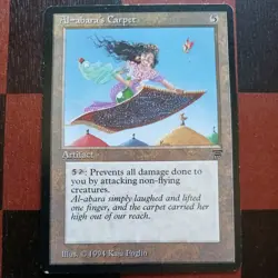 Mtg Al-Abara's Carpet MP/LP Legends Reserved List Rare Magic the Gathering Card - Image 1