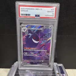 Nintendo Pokemon TCG Gengar #07 CBB3 CS Chinese Holo PSA 10 Graded Card - Image 1
