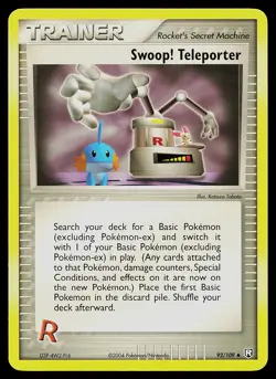 Pokemon Card - Swoop! Teleporter Team Rocket Returns 92/109 Uncommon - Image 1