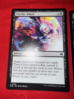 MTG Bloomburrow Black Commons Lot 8 Cards Psychic Whorl Playset BLB - Image 2