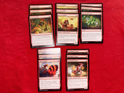 MTG Bloomburrow Red Commons Lot 18 Cards 3x Each Raccoon Lizard BLB - Image 1