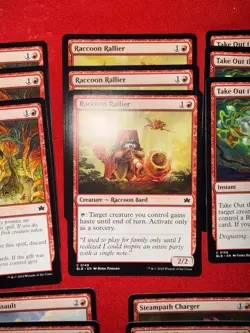 MTG Bloomburrow Red Commons Lot 18 Cards 3x Each Raccoon Lizard BLB - Image 3