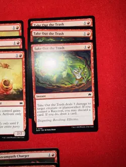 MTG Bloomburrow Red Commons Lot 18 Cards 3x Each Raccoon Lizard BLB - Image 4