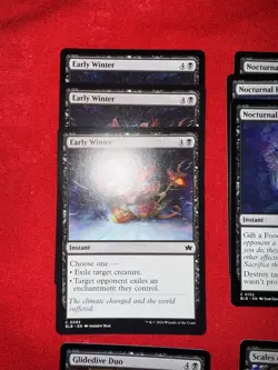 MTG Bloomburrow Black Commons Lot 21 Cards 3x Each Lizard Bat BLB - Image 2