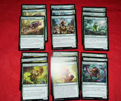 MTG Bloomburrow Green Commons Lot 18 Cards 3x Each Frogs Raccoon BLB - Image 1