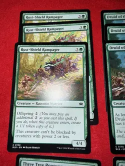 MTG Bloomburrow Green Commons Lot 18 Cards 3x Each Frogs Raccoon BLB - Image 2