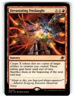 Devastating Onslaught Edge of Eternities 132 Near Mint - Image 1