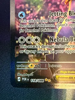 Pokemon TCG SIR Mega Starmie ex 118/088 Perfect Order English - Image 4