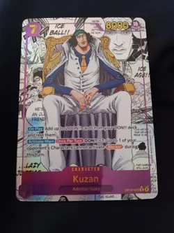 Kuzan Manga Alternate Art One Piece Foil OP16 A Time to Battle Fresh From Pack! - Image 1