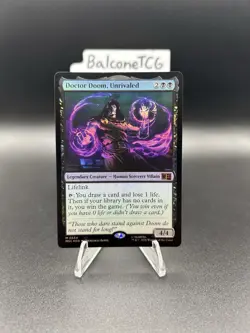 MTG Doctor Doom, Unrivaled (654) Commander: Marvel Super Heroes (MSC) NM Foil - Image 2