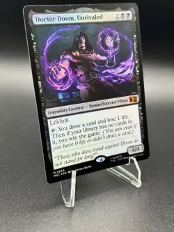 MTG Doctor Doom, Unrivaled (654) Commander: Marvel Super Heroes (MSC) NM Foil - Image 3