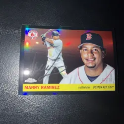 2025 Topps Chrome Platinum Anniversary Manny Ramirez black refractor /10 - Image 1