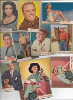 Lot of (15) 1953 Topps Who-Z-At Star Movie Star Trading Cards skelton sheffield - Image 1