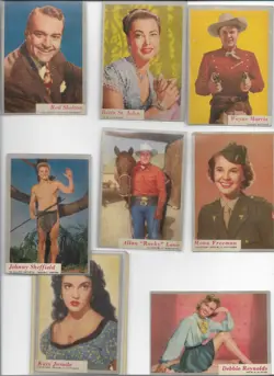 Lot of (15) 1953 Topps Who-Z-At Star Movie Star Trading Cards skelton sheffield - Image 3