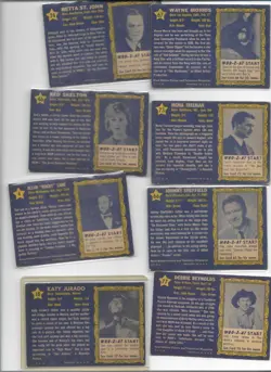 Lot of (15) 1953 Topps Who-Z-At Star Movie Star Trading Cards skelton sheffield - Image 4